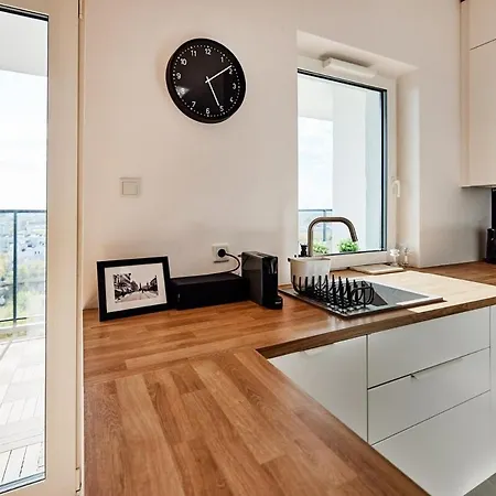Apartament Mini Penthouse With View In Lodz! Free Parking *