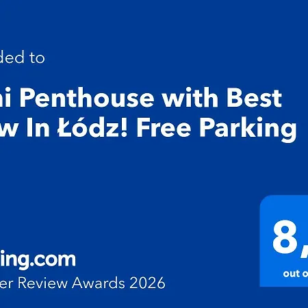 شقة Mini Penthouse With View In Lodz! Free Parking وودج